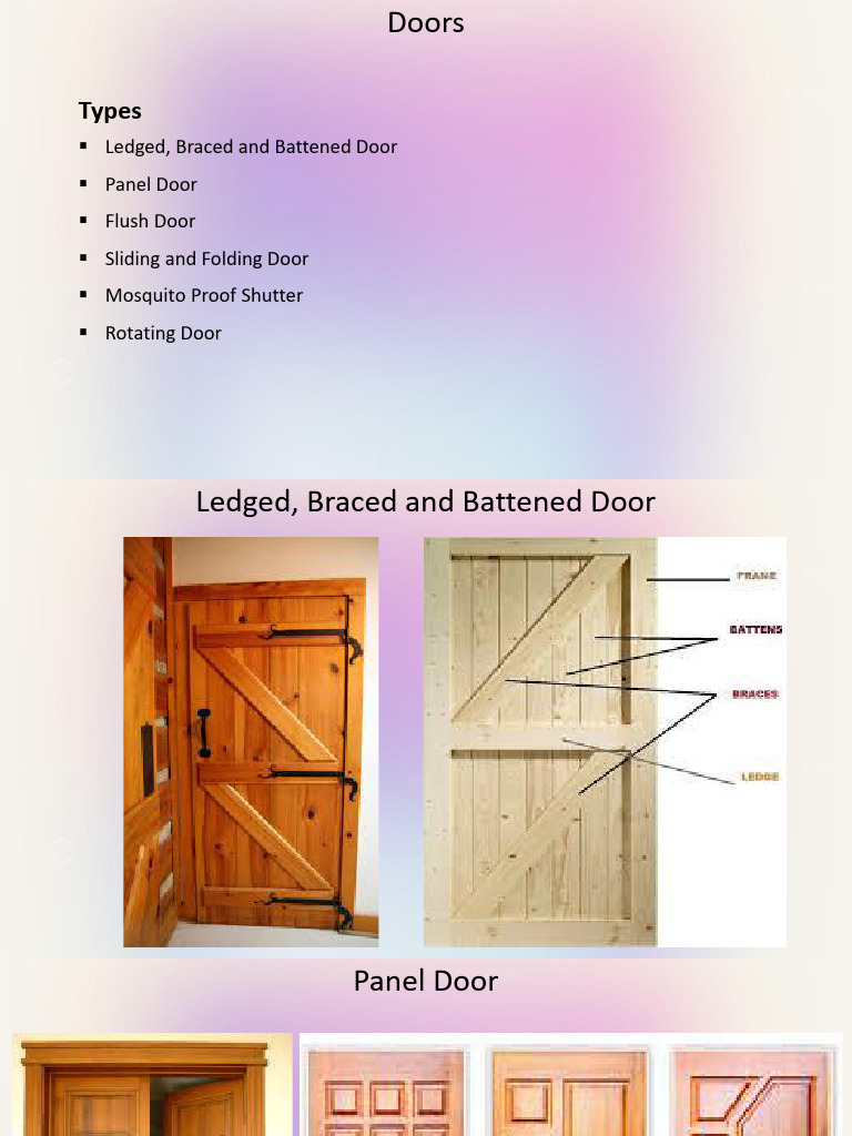 Ledge and Battened Braced Door | PDF