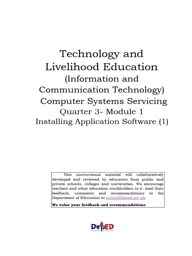 Tle10 Ict Css q3 Mod1 Installingapplicationsoftware | PDF | Malware ...