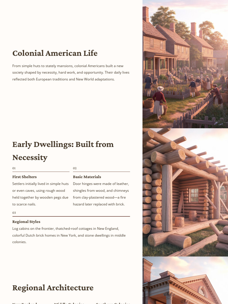 Colonial American Life-1 | PDF | Roof | Slavery