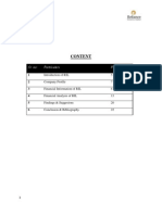 Content: SR No. Particulars Page No