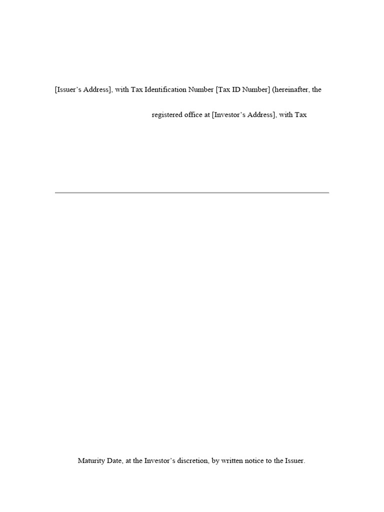 Convertible Note Model | PDF | Interest | Convertible Bond