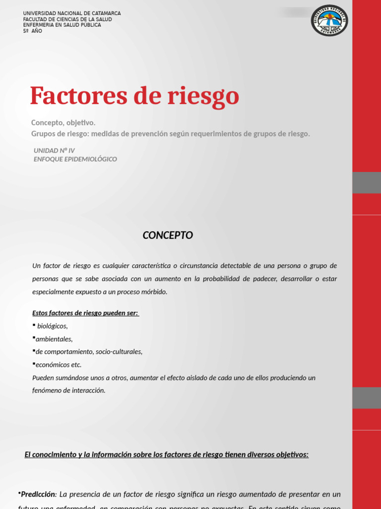 Factores de Riesgos | PDF | Factor de riesgo | Cáncer