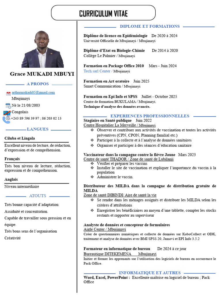 CV Grace Arthur 2026 | PDF | Informatique | Logiciel