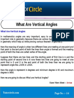 What Are Vertical Angles