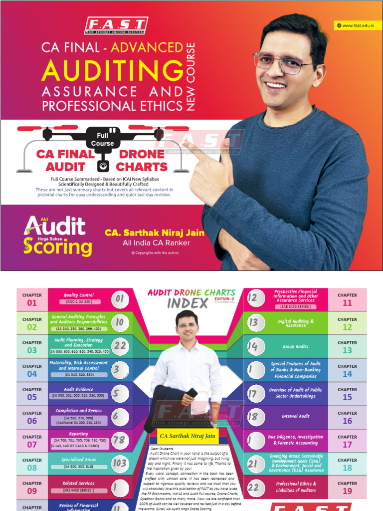 CA Final Audit Drone Chart Sample Book by CA Sarthak Jain | PDF | Audit ...