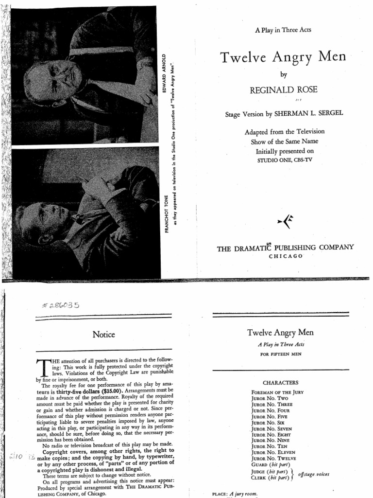 12 Angry Men Text | PDF