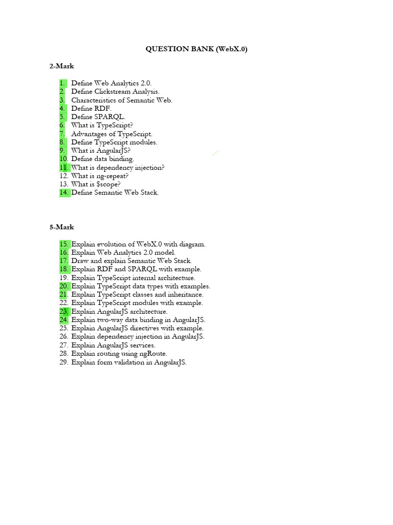 WebX QB | PDF