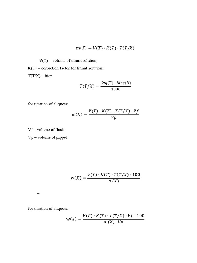 Titrimetric Analysis - Part 2 | PDF | Acid | Titration