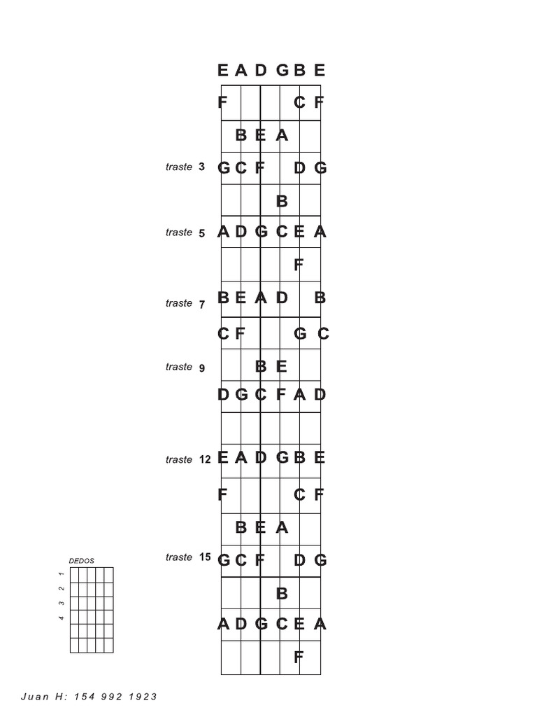 Mango Guitarra Notas | PDF