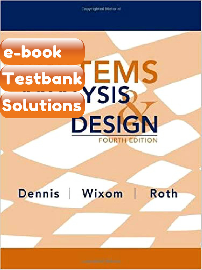 Testbank - Systems Analysis and Design 4th Edition by Alan Dennis | PDF ...