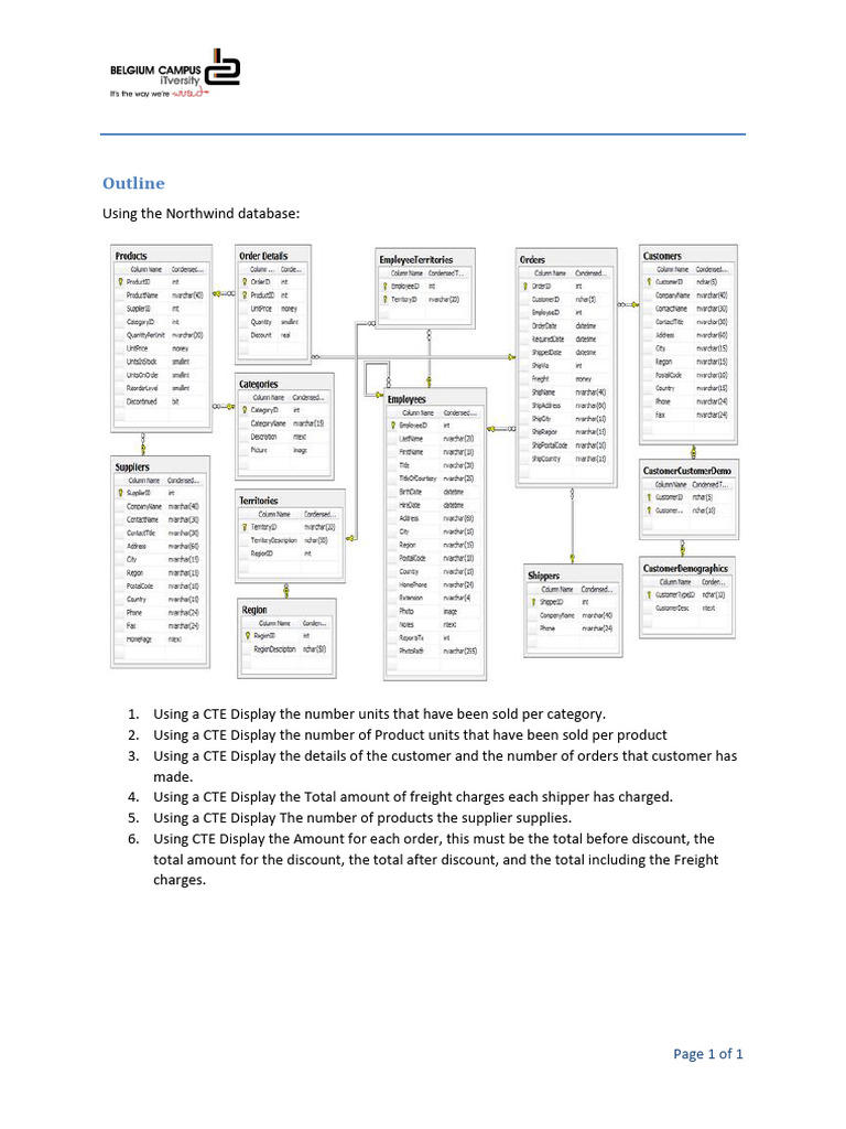 Lesson 14 CTE Exercise 1 | PDF