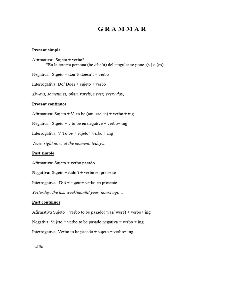 Grammar | PDF