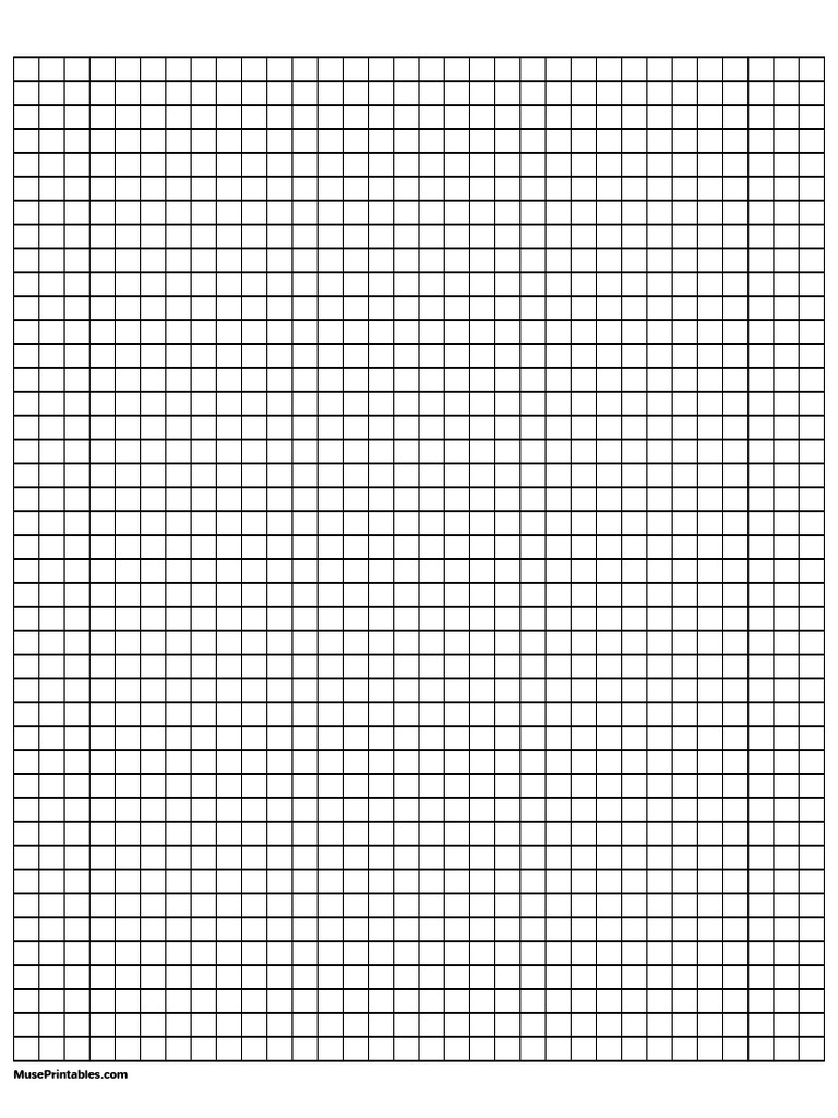 1 4 Inch Black Graph Paper A4 Watermarked | PDF