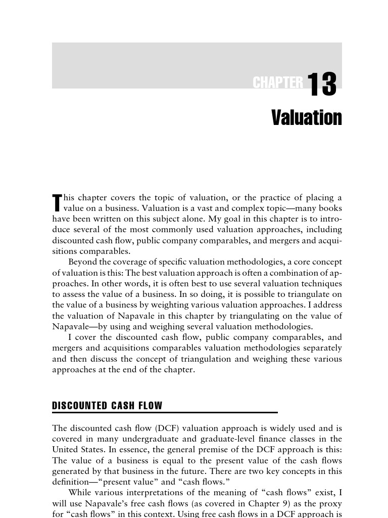 Business Valuation Techniques Explained | PDF | Discounted Cash Flow ...