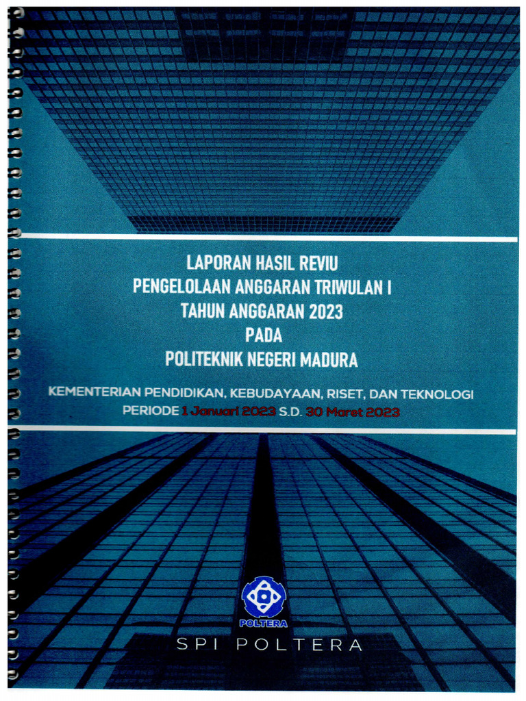 Laporan Hasil Reviu Pengelolaan Anggaran Triwulan I | PDF