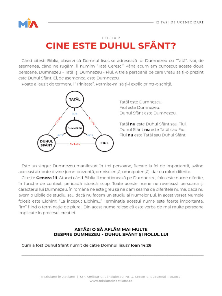 Cine Este Duhul Sfant | PDF