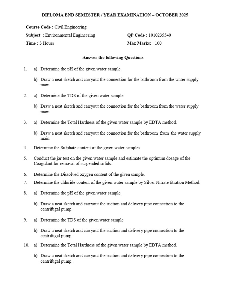 Diploma End Semester / Year Examination - October 2025 Course Code ...