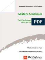Military Academies, Green Paper