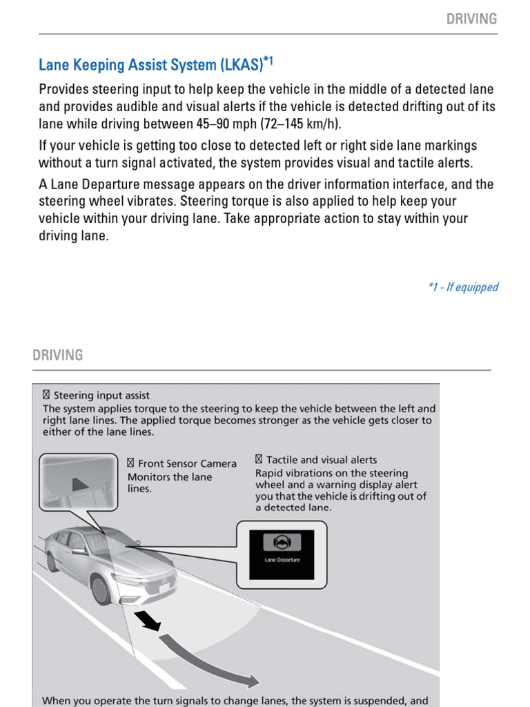 2019 Insight Lane Keeping Assist System LKAS | PDF | Road Transport ...