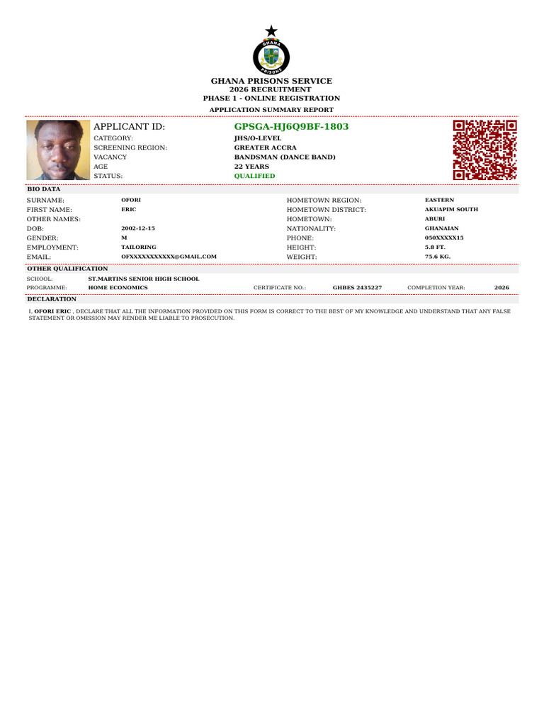 Applicant Id:: GPSGA-HJ6Q9BF-1803 | PDF