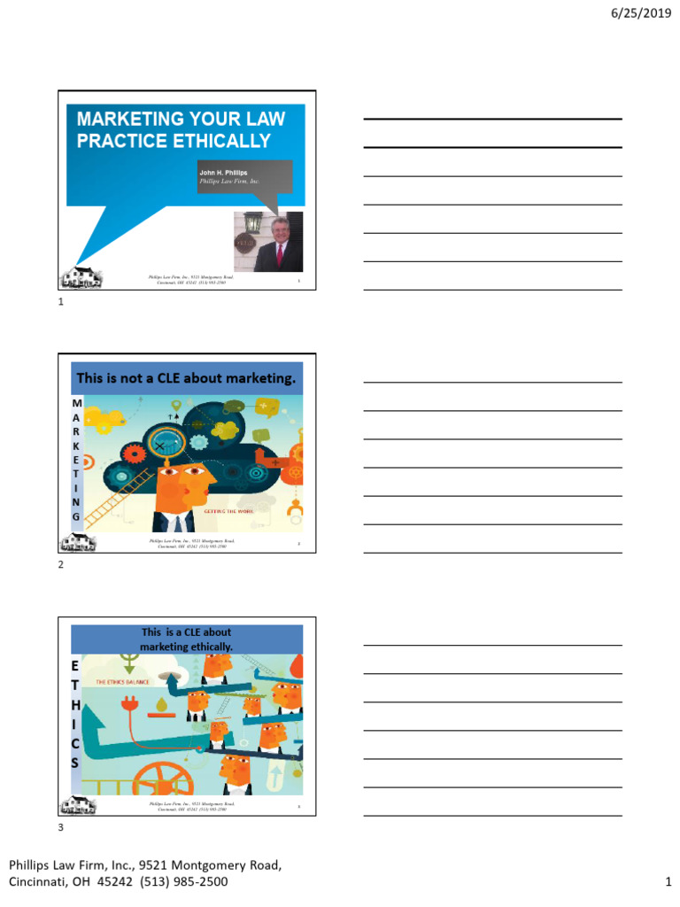 Ethically Marketing Your Law Practice | PDF | Statistics | Lawyer