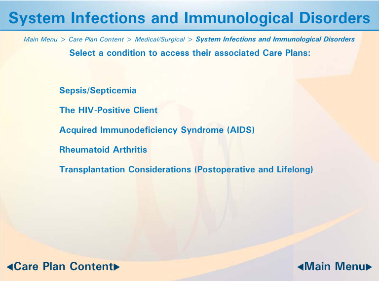 System Infections and Immunological Disorders | PDF