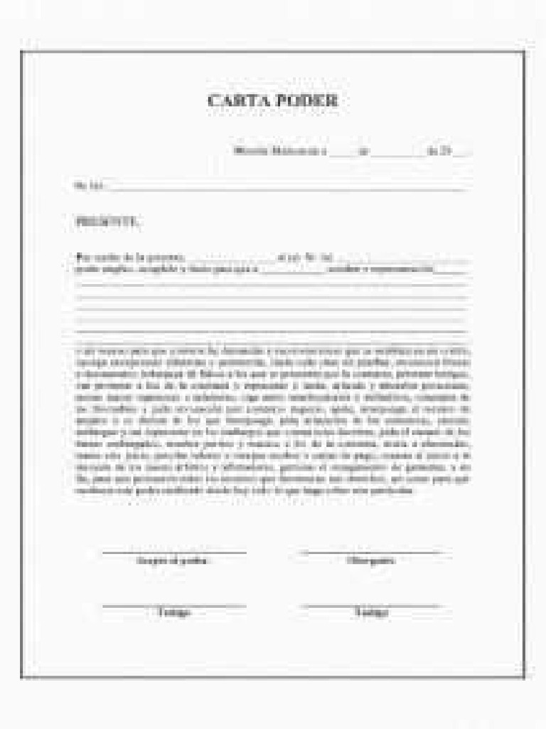 Carta Poder | PDF