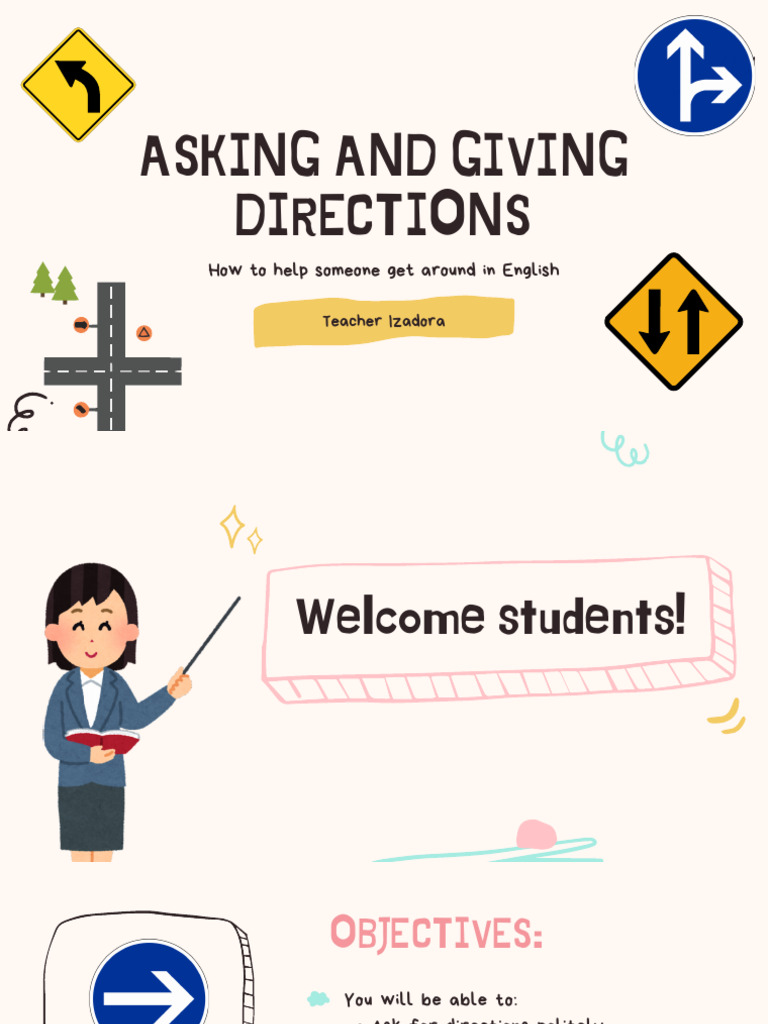 Asking and Giving Directions - 1st Class | PDF
