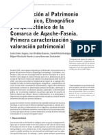Aproximación al Patrimonio Arqueológico, Etnográfico y Arquitectónico de la Comarca de Agache-Fasnia. Primera caracterización y valoración patrimonial