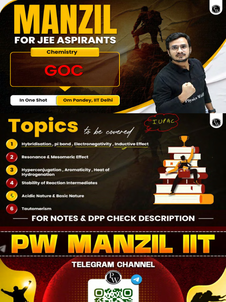 GOC Class Notes Manzil JEE 2025. (1) - Compressed | PDF