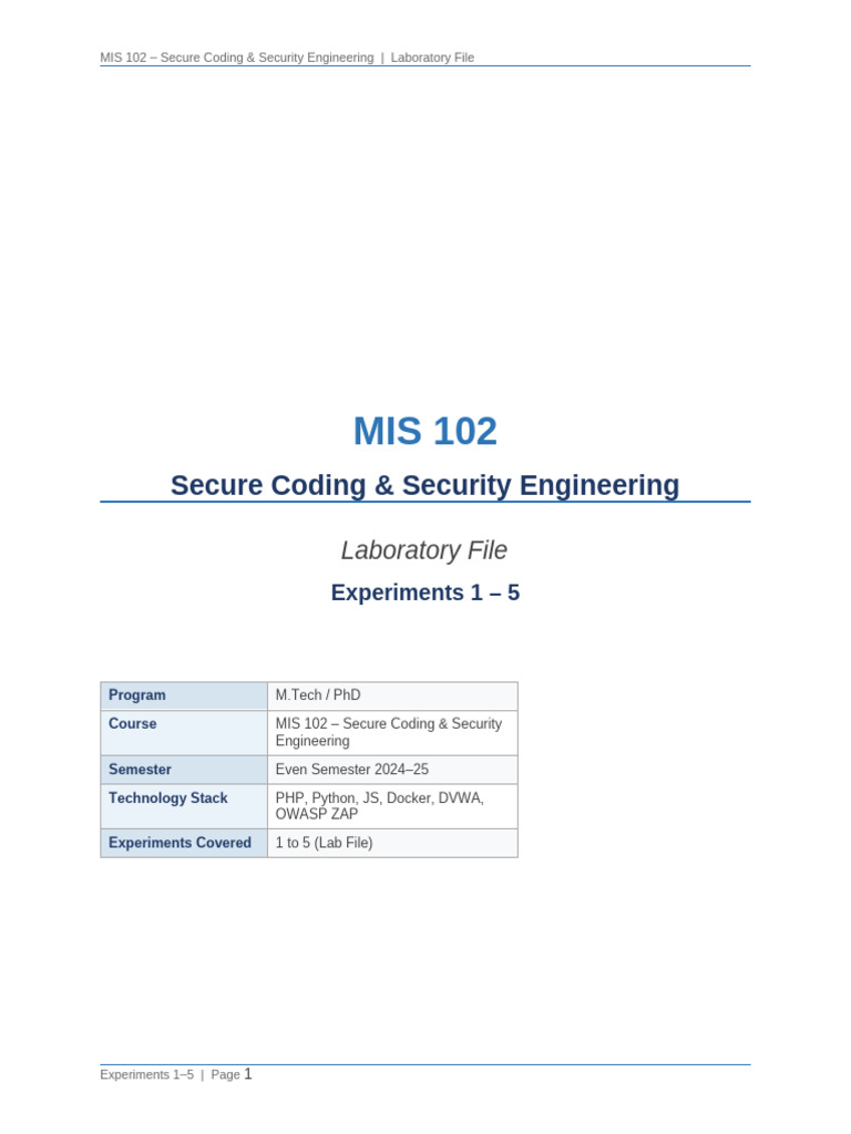 MIS102 Lab File Exp1to5 | PDF | Software Engineering | Computing