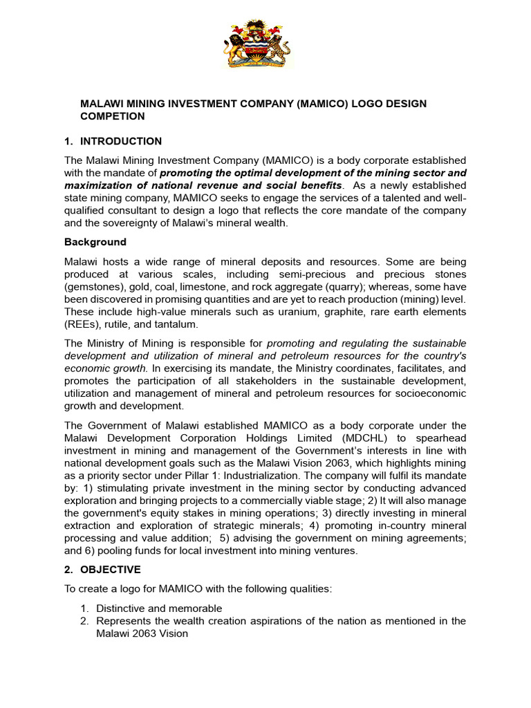 EOI For Logo Design - MAMICO | PDF | Mining | Gemstone