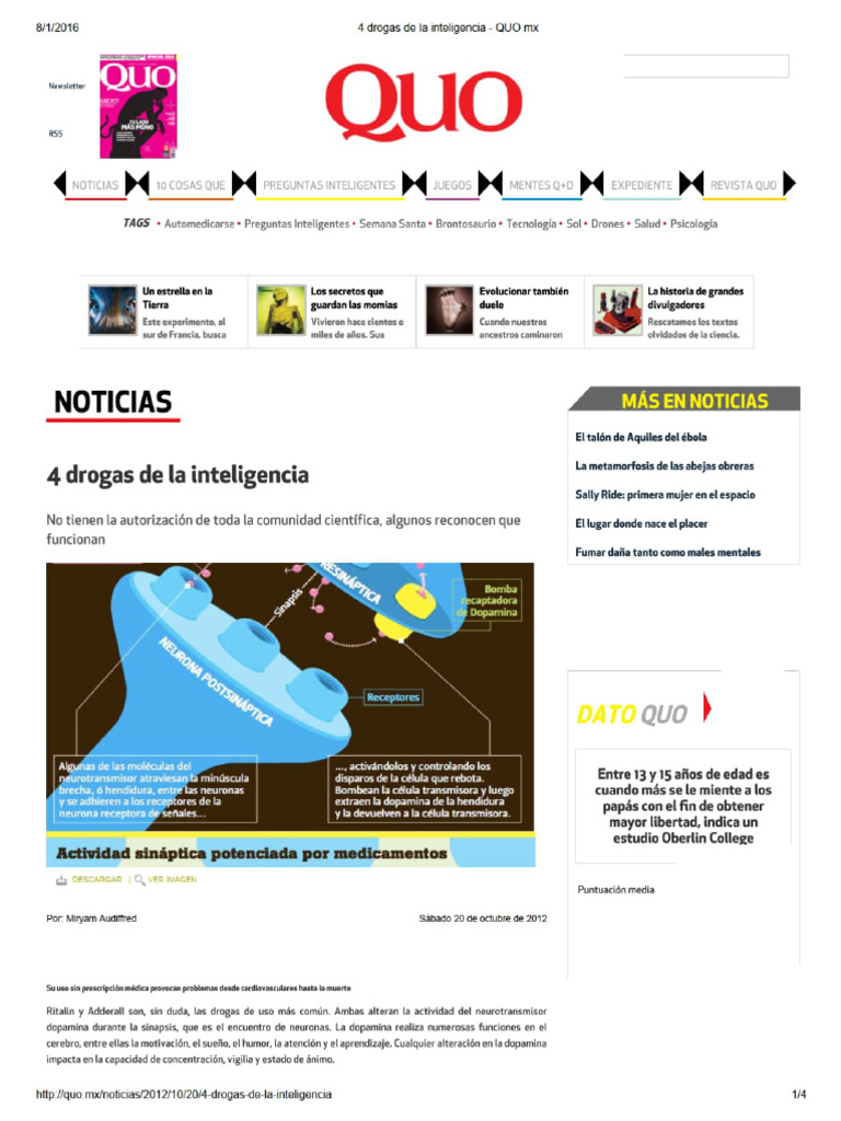 4 Drogas de La Inteligencia | PDF