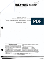 Ml003740384 Regulatory Guide 1. 09calculation of Annual Doses to Man- From Routinereleases of Reactor Effluents for the Purpose of Evaluating Compliance With10 Cfr Part 50, Appendix i