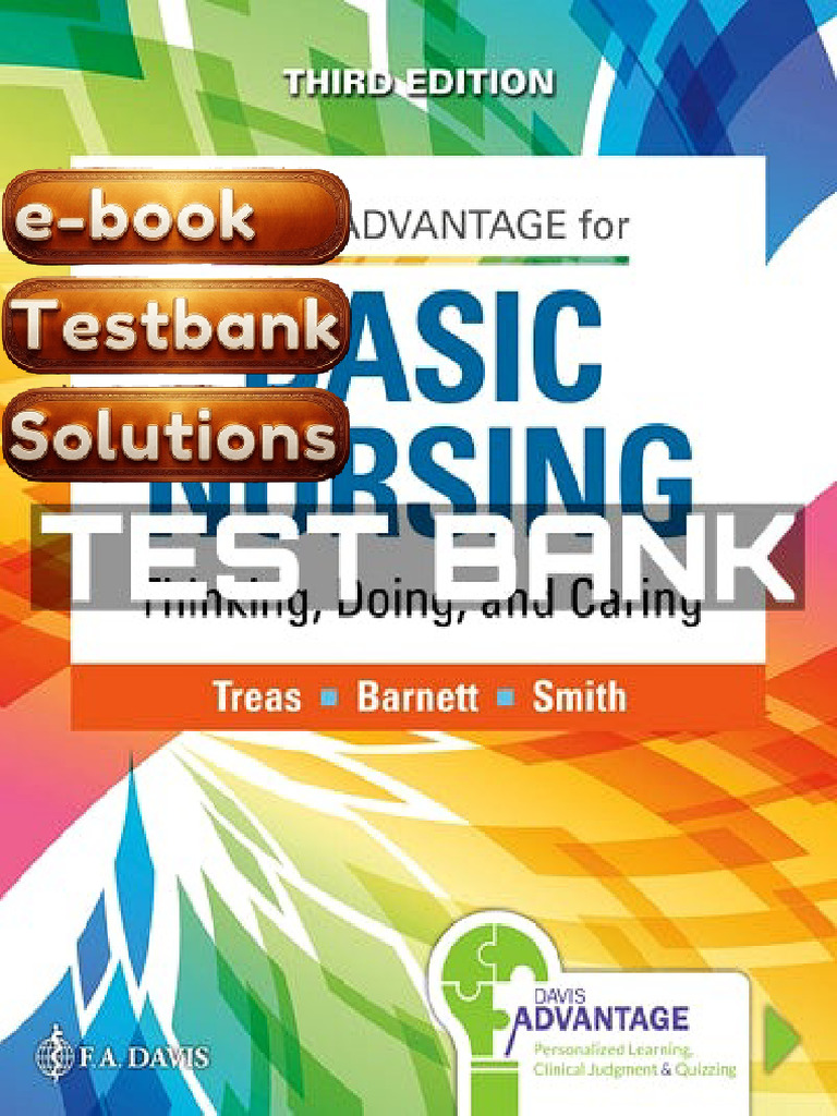 Testbank For Davis Advantage For Basic Nursing 3rd Edition Treas ...
