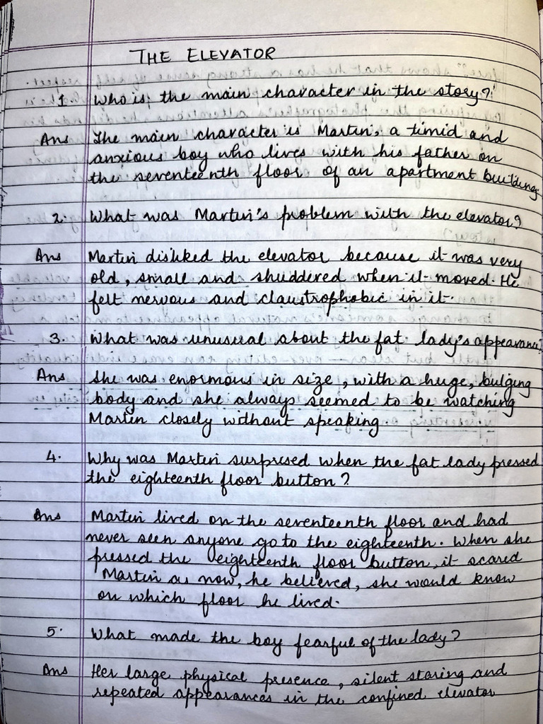 The Elevator Notes | PDF