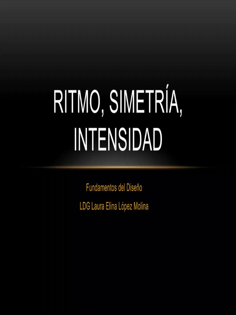 6 Ritmo Simetria e Intensidad | PDF