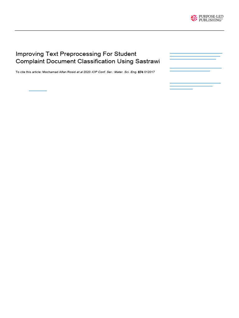 Rosid 2020 IOP Conf. Ser. Mater. Sci. Eng. 874 012017 | PDF ...