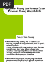 1 - Pengertian Ruang Dan Konsep