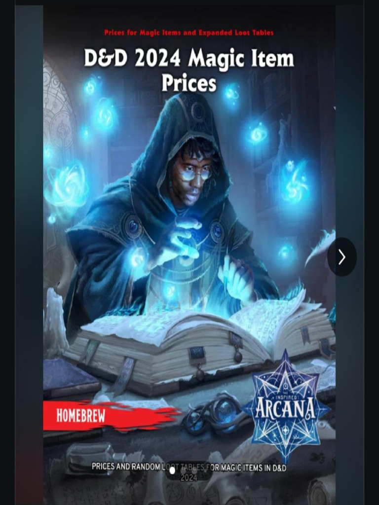 DND Magic Item Prices | PDF | Dungeons & Dragons