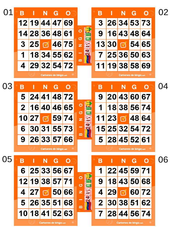 Tablas de Bingo | PDF
