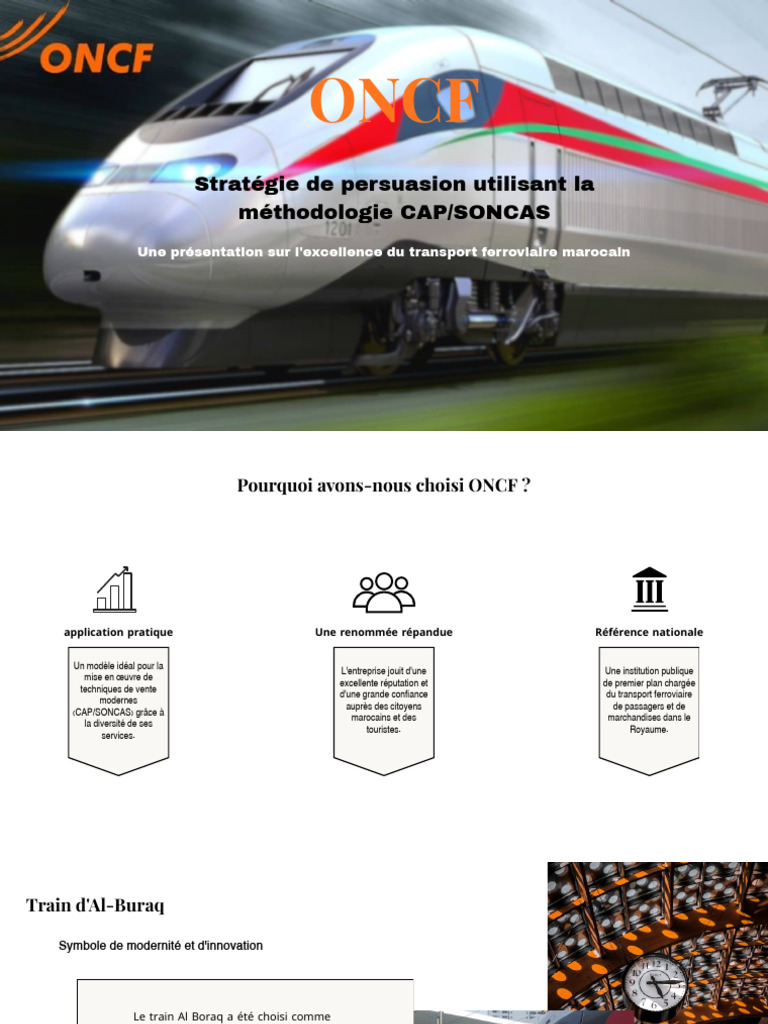 ONCF | PDF | Grande vitesse ferroviaire | Transport