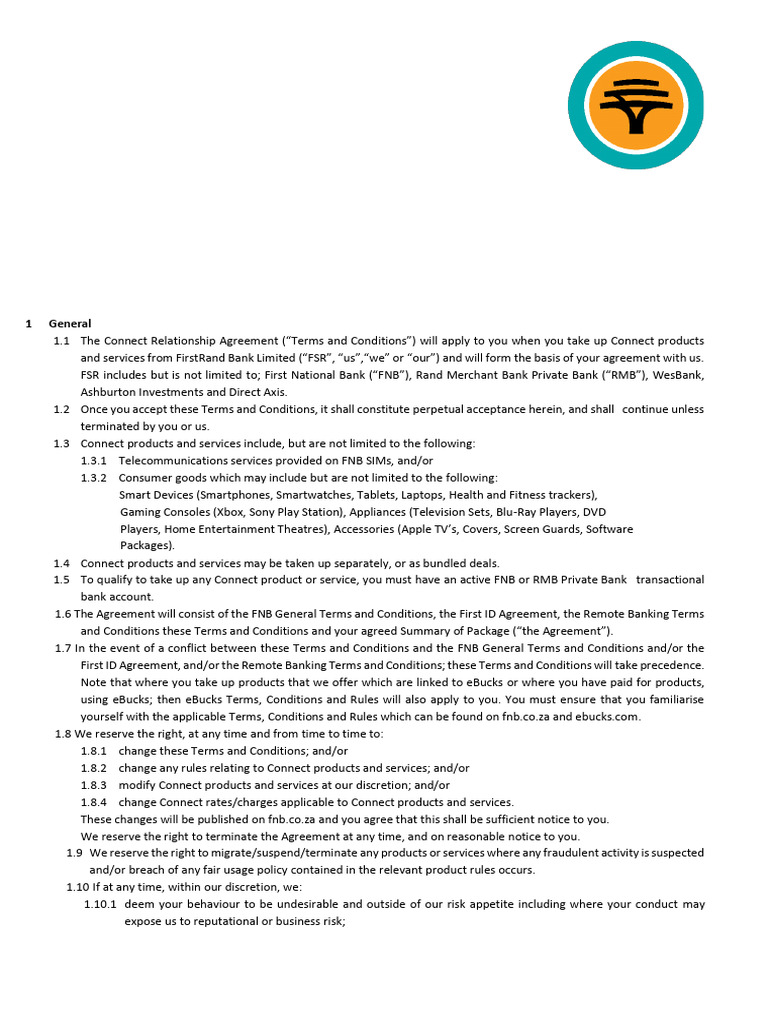 FN B Connect Relationship Agreement | PDF