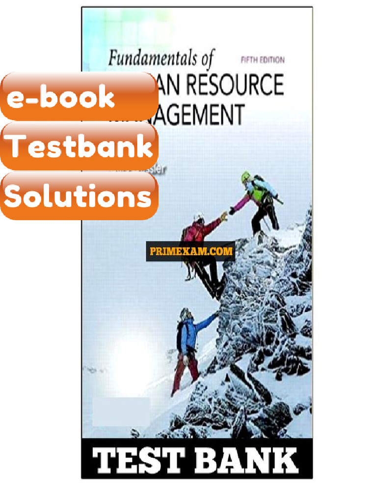 Ebook & Testbank Fundamentals of Human Resource Management 5th Edition ...