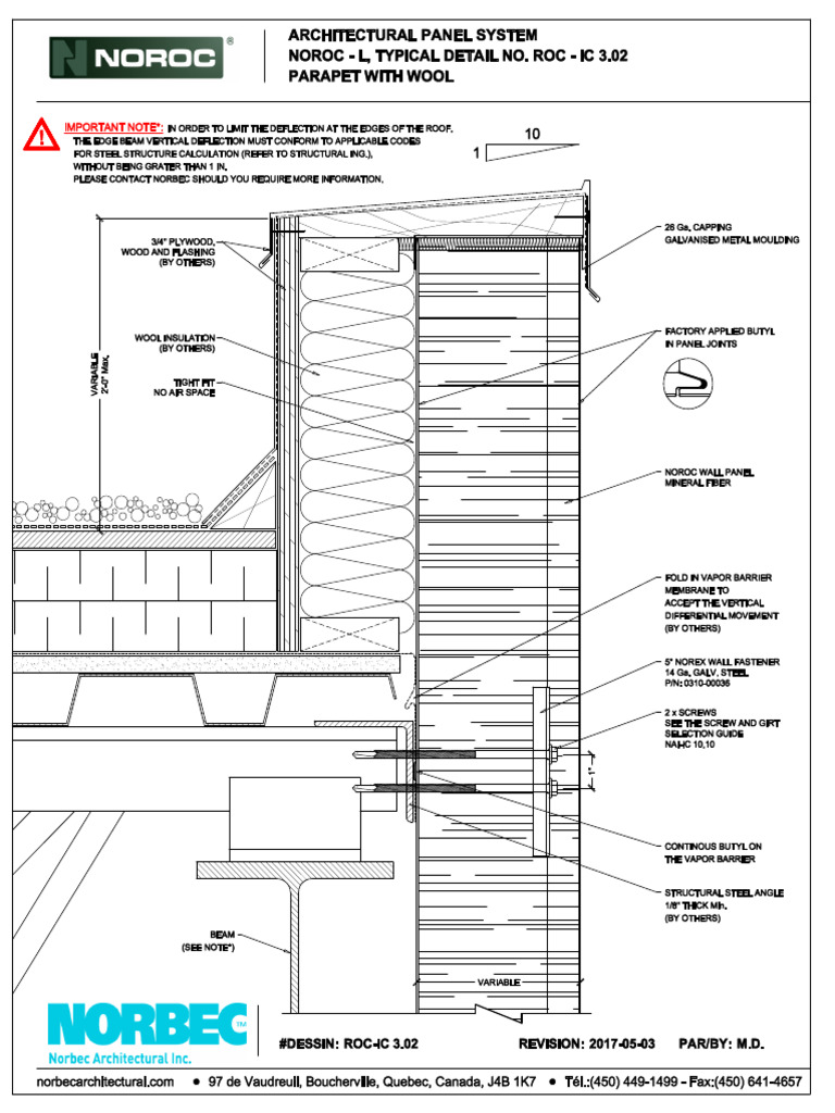 ROC IC 3.02 Parapet With Wool | PDF
