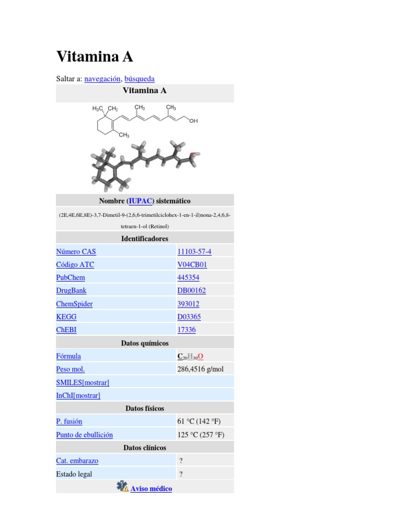Vitamina A Pdf Vitamina A Productos Naturales