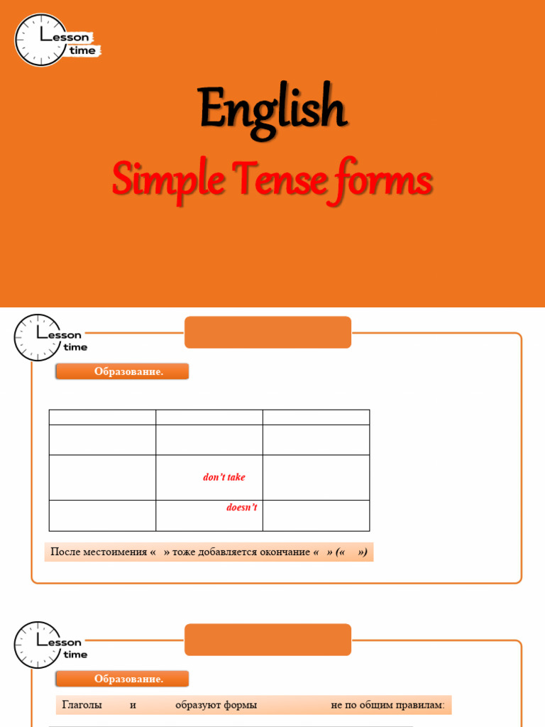 15.english Tense Forms | PDF