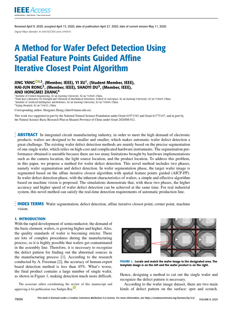 A Method for Wafer Defect Detection Using Spatial Feature Points Guided ...