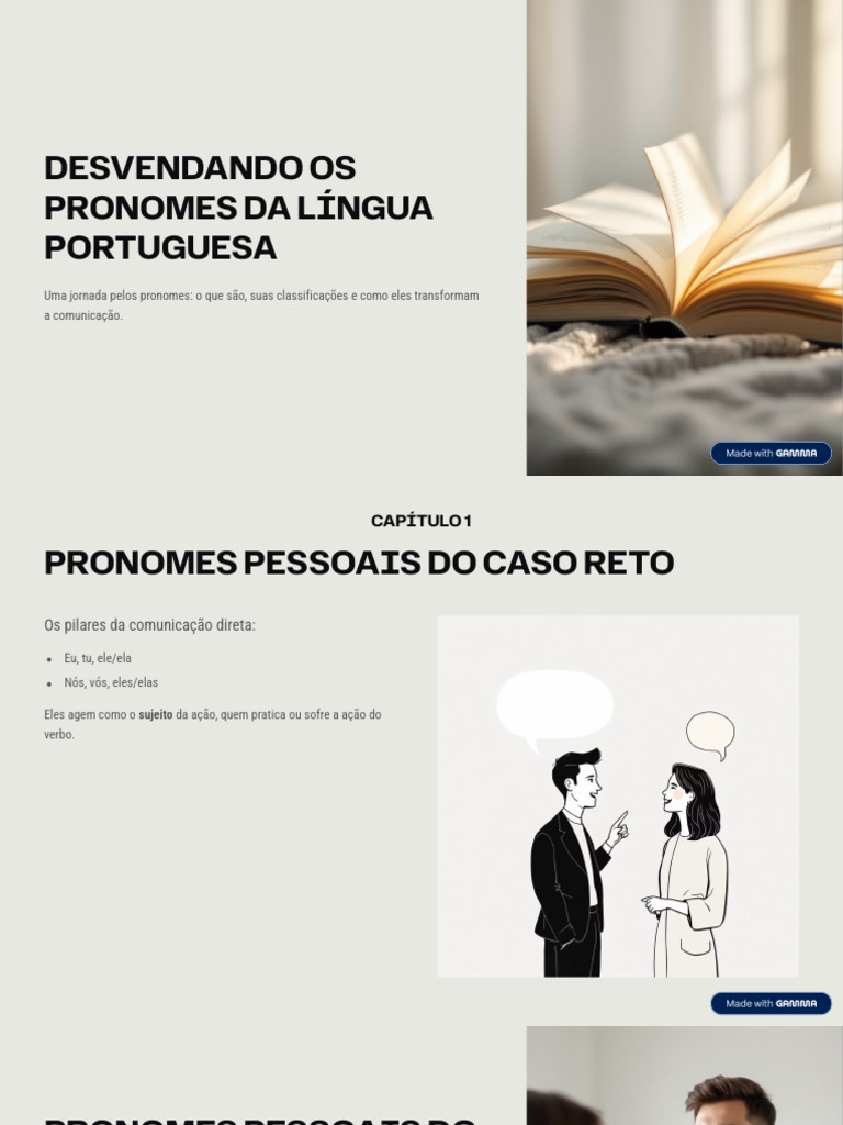 Desvendando Os Pronomes Da Lingua Portuguesa | PDF | Pronome | Sintaxe