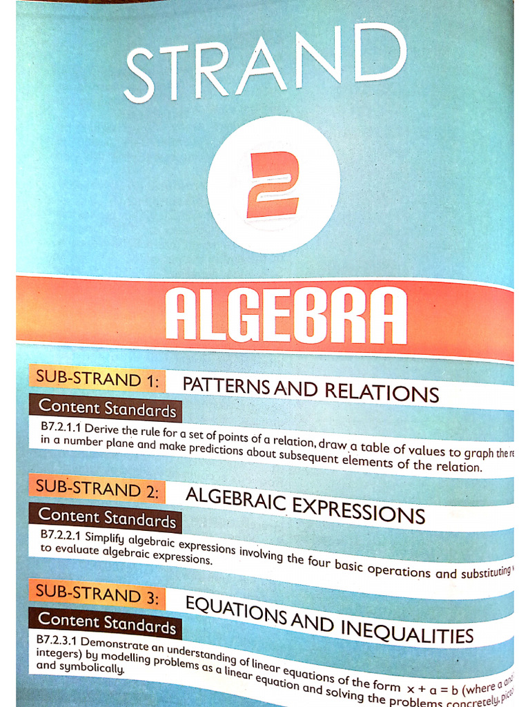 b7 Mathematics Textbook Strand 2 | PDF